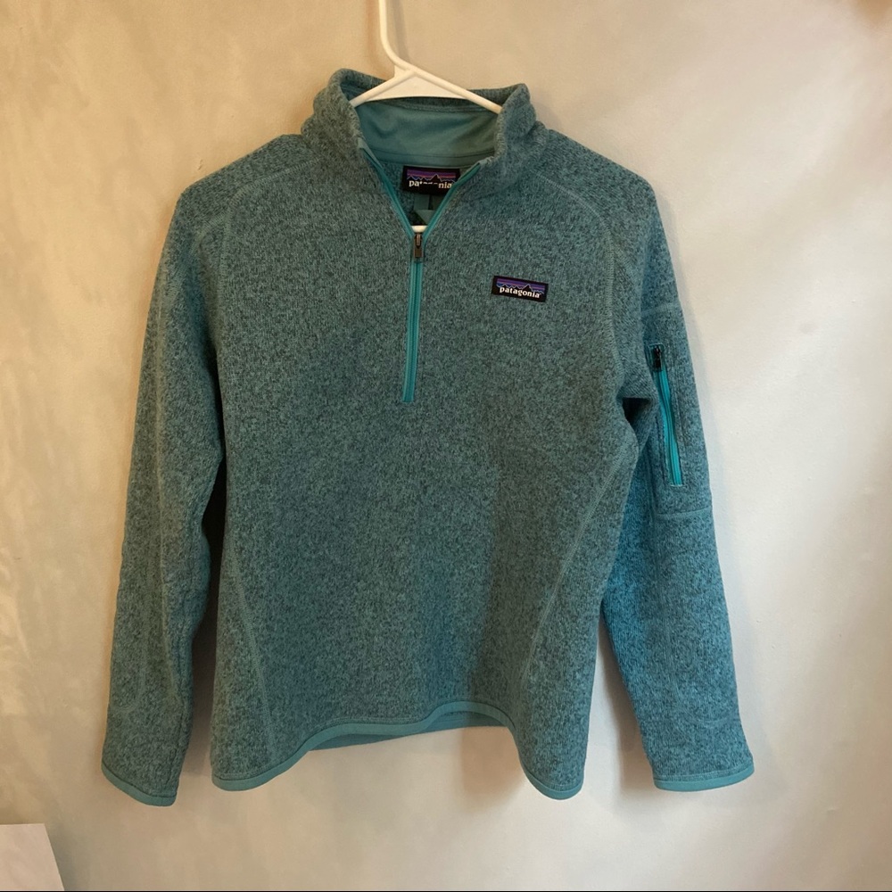 NWOT Patagonia teal pullover sweater
